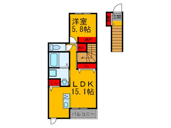 サンシャイン東山　PART　Iの物件間取画像